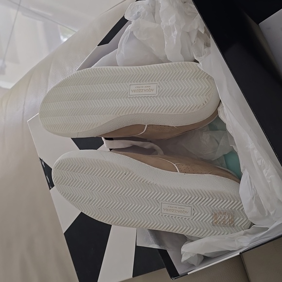 Aquazzura sneakers, size 37, soft beige - Picture 3 of 4